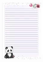Vorschau - Arbeitsblätter - Schreibpapier / Briefpapier - Panda / Pandaklasse Grundschule - Seite 3