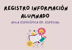 Vista previa - Para docentes: organización, planificación y formación - REGISTRO INFORMACIÓN ALUMNADO NEE AULA ESPECÍFICA - Portada