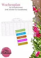 Vorschau - Anderer Materialtyp - Wochenplan für SchülerInnen - Deckblatt