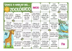 Aperçu - Matériel pour travaux manuels / dessin - Vamos al zoológico! Español / Espagnol (animales, edificios, personas) - Page 2
