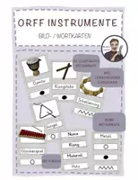 Vorschau - Poster - ORFF Instrumente BILD-/ WORTKARTEN - Deckblatt
