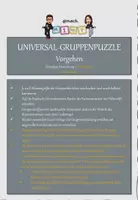 Vorschau - Fördermaterial/Inklusion - Universal Gruppenpuzzle / Stammgruppen Vorlage für Klassengrößen 19-32 - Seite 1