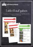 Vorschau - Fördermaterial/Inklusion - Tablettaufgaben - Förderung von Grundlagen für den Schriftspracherwerb - Deckblatt