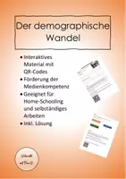 Vorschau - Arbeitsblätter - Der demographische Wandel - interaktives Unterrichtsmaterial - Deckblatt