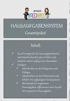 Vorschau - Lehrpläne/Lehrermaterial - Hausaufgabensystem fächerübergreifend - Deckblatt