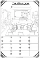 Vista previa - Hojas de trabajo - IN THE CLASSROOM - Picture Dictionary - página 2