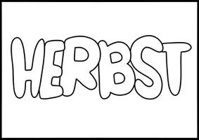 Vorschau - Mal- und Bastelvorlagen - Pop Art Herbst Schrift zum Weiter & Ausmalen - Moderne Kunst im Herbst - Seite 3