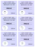 Vorschau - Mal- und Bastelvorlagen - Willkommensgeschenk zum Schulstart - Lutschdragees (Version 2) - Seite 1