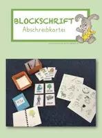 Vorschau - Stationenlernen - Abschreibkartei - BLOCKSCHRIFT - Deckblatt
