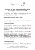 Aperçu - Fiches - Accueillir les Jeux Olympiques, opportunité économique ou mauvais calcul ? - Page 1