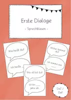 Vorschau - Poster - Erste Dialoge - Sprechblasen - DaZ / DaF - Deckblatt