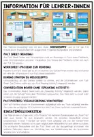 Vorschau - Arbeitsblätter - USA - Mississippi (Fact Sheets, Worksheets and Games) - Seite 1