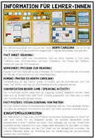 Vorschau - Arbeitsblätter - USA - North Carolina (Fact Sheets, Worksheets and Games) - Seite 1