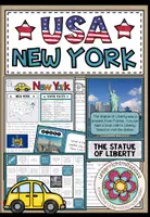 Vorschau - Arbeitsblätter - USA - New York (Fact Sheets, Worksheets and Games) - Deckblatt