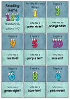 Vorschau - Spiele - Lesespiel Englisch - Numbers & Colours 1-10 (Reading Game) - Seite 2