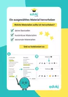 Vorschau - Merkblätter - Wie du ein ausgewähltes Material hervorheben kannst - Deckblatt