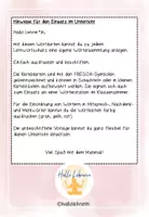 Vorschau - Stationenlernen - Freebie Wortkartenvorlage für die Wörterkartei - Seite 1