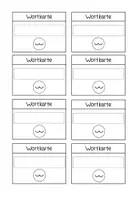 Vorschau - Stationenlernen - Freebie Wortkartenvorlage für die Wörterkartei - Seite 3