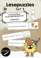 Vorschau - Spiele - Leseverständnis | Einfache Sätze | Lesepuzzles 4 - Deckblatt