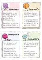 Vorschau - Mal- und Bastelvorlagen - Klassenrat - Ämter Karten und Rollen (Grundschule / Sekundarstufe 1) - Seite 2
