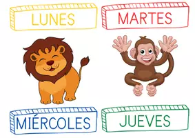 Vista previa - Decoración del aula - DIAS DE LA SEMANA Y CARTELES PARA NOMBRES (PERCHAS) - Portada