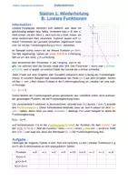 Vorschau - Unterrichtsreihen - quadratische Funktionen an Stationen mit Wiederholung und Lösungen - Seite 2