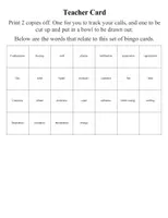 Vorschau - Spiele - States of Matter Bingo - Great for Review and Cover Lessons - Seite 1