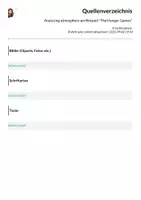 Vorschau - Arbeitsblätter - Analyzing atmosphere am Beispiel "The Hunger Games" - Seite 1