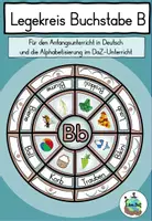 Vorschau - Bildkarten - Buchstabe B - Legekreis - Buchstabenlehrgang / Alphabetisierung DaZ / Deutsch - Deckblatt