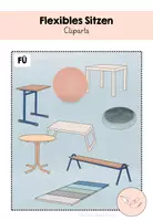 Vorschau - selbst erstellte Cliparts/Grafiken - Flexibles Sitzen Cliparts - Deckblatt