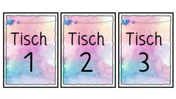 Vorschau - Poster - Tischkarten / Tischschilder für Gruppentische - Seite 2