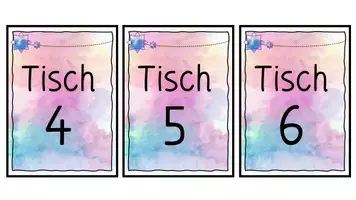 Vorschau - Poster - Tischkarten / Tischschilder für Gruppentische - Seite 3