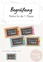 Vorschau - Anderer Materialtyp - Begrüßungskarten - Karten zur Einschulung (1. Klasse) - Deckblatt