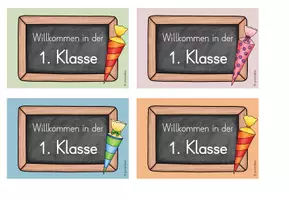 Vorschau - Anderer Materialtyp - Begrüßungskarten - Karten zur Einschulung (1. Klasse) - Seite 3