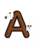 Vorschau - selbst erstellte Cliparts/Grafiken - Cliparts Cookies, Keks Alphabet ABC, bunt/schwarz weiß - Seite 1