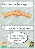 Vorschau - Präsentationen/Tafelbilder - Sozialtraining - Problemlösegespräch / Konflikte lösen (Anleitung mit Formulierungshilfen) - Seite 1
