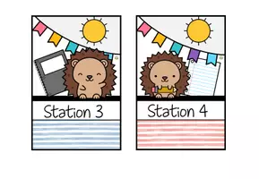 Vorschau - Poster - Stationsschilder für Stehrahmen – Stationenbetrieb – Igelklasse - Seite 2