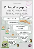 Vorschau - Präsentationen/Tafelbilder - Sozialtraining - Problemlösegespräch / Konflikte lösen (Anleitung mit Formulierungshilfen) - Deckblatt