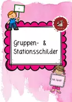 Vorschau - Bildkarten - Gruppen- & Stationsschilder - Deckblatt
