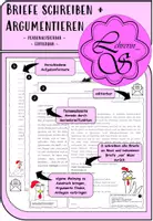 Vorschau - Unterrichtsreihen - Persönlicher Brief + Argumente, Anliegen, eigene Meinung - Deckblatt