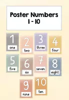 Vorschau - Poster - Zahlenplakate 1-10 (Englisch) - Deckblatt