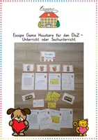 Vorschau - Arbeitsblätter - Haustiere: Escape Game / Escape Room & Suchsel (DaZ / Sachunterricht) - Kl. 2/3 - Deckblatt