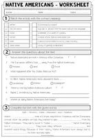 Vorschau - Arbeitsblätter - Native Americans Englisch – Indigenous Peoples, USA, Reading Comprehension, Leseverstehen, Lesetext, Vocabulary, Speaking | Arbeitsblatt, Aufgaben, differenziertes Unterrichtsmaterial 5., 6., 7., 8. Klasse - Seite 3