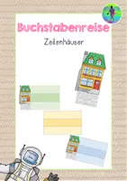 Vorschau - Stationenlernen - Buchstabenreise - Zeilenhäuser - Deckblatt