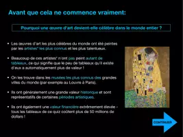 Aperçu - Présentation / Support pour le tableau - ART: Les 15 œuvres d'art les plus connues (quiz PDF) - Page 3