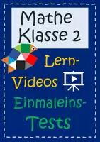 Vorschau - Videos - Einmaleinstests (3 Niveaustufen, Lernvideos) - Deckblatt