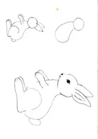 Vorschau - Aufgabenkarten - Hase Tierzeichnung Schritt-für-Schritt - Seite 2