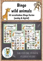 Vorschau - Spiele - Bingo - Wild animals (analog + digital) - Deckblatt