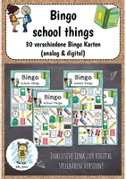 Vorschau - Spiele - Bingo - school things (analog + digital) - Deckblatt