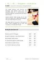Vorschau - Arbeitsblätter - DaZ A1 Konjugieren ich du Sie wir - Deckblatt